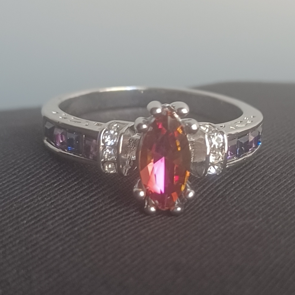 Elegant Multicolor Gemstone Ring